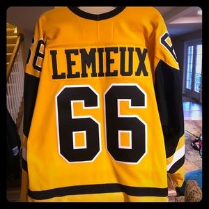 Mario Lemieux CCM Gold Penguins Alternate Jersey